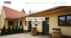 Desktop Screenshot of pensionvaltice.cz